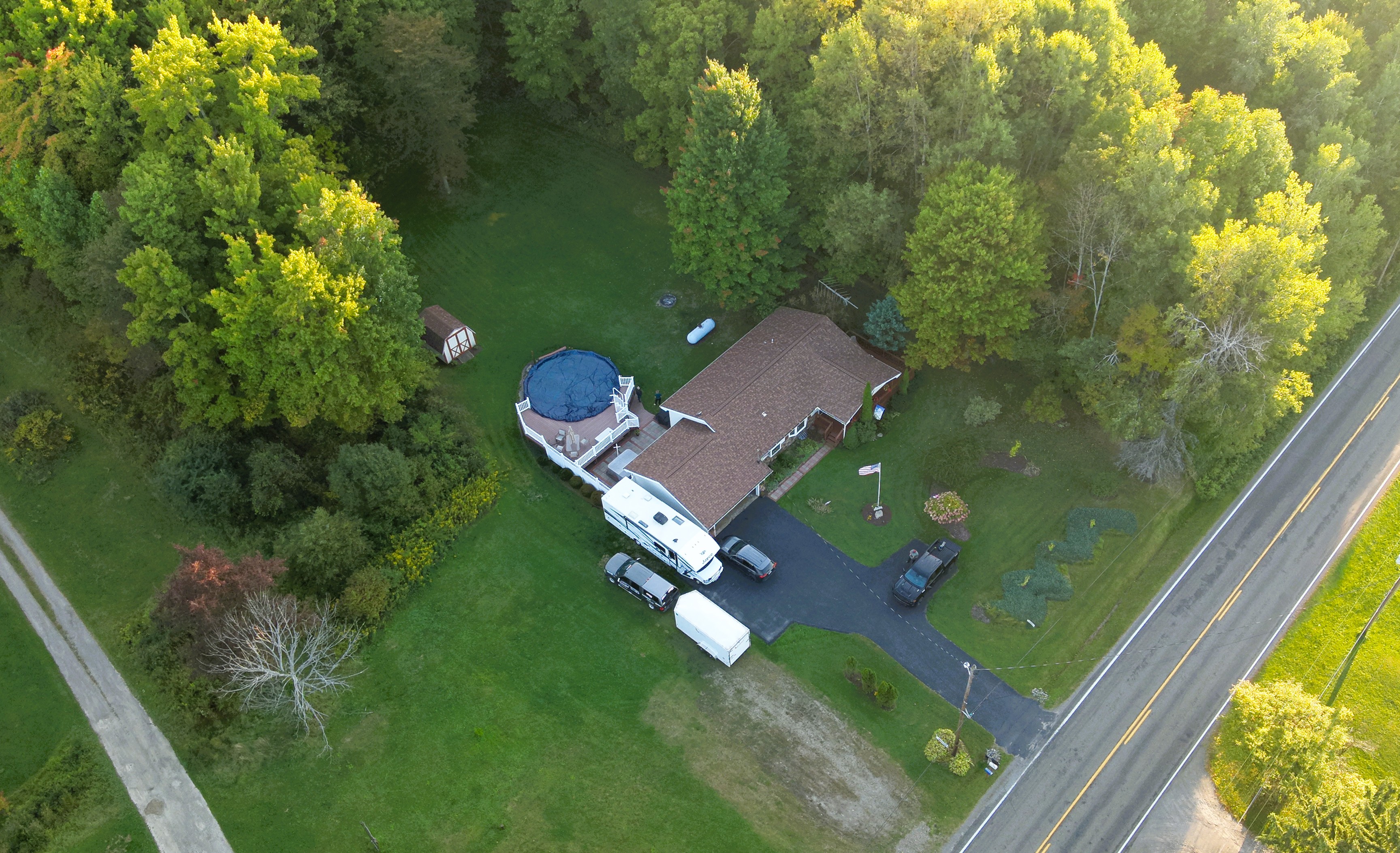 Aerial real estate photography